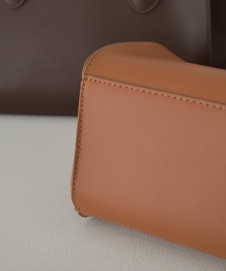 bag2-02670 Tote Bag Camel Brown Black