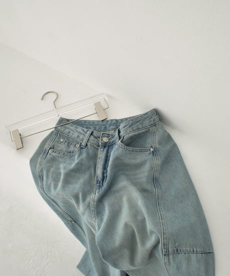 bottoms-02282　Cocoon Denim Pants