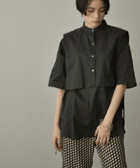 tops-04087 MADE IN JAPAN LAYERED TWIN SHIRT