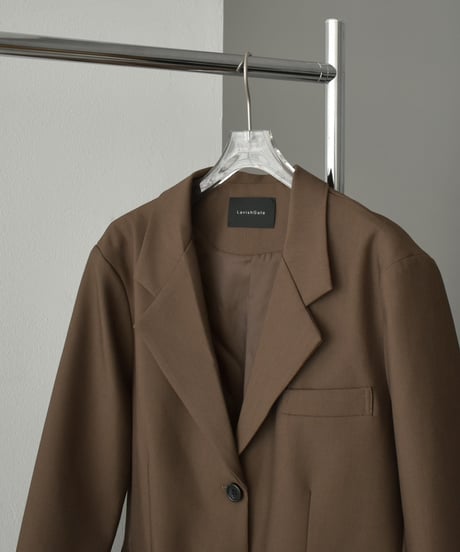 jacket-02023 3button Tailored Jacket  Brown
