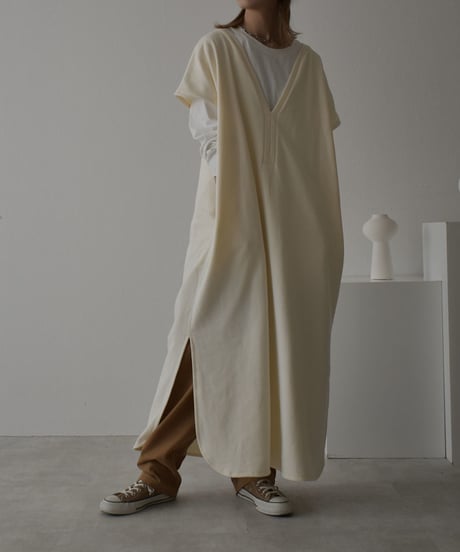 onepiece-04032　MADE IN JAPAN FLEECE SWEAT KAFTAN