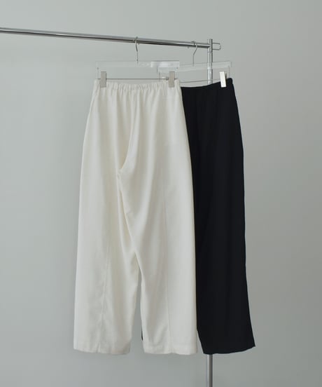 bottoms-02325 Front Pocket Relax Pants Ecru Black