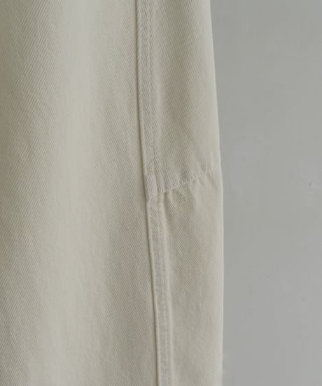 bottoms-02284  Curve Denim Pants  Off White