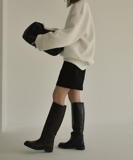tops-02378 CARDBOARD KNIT PULLOVER