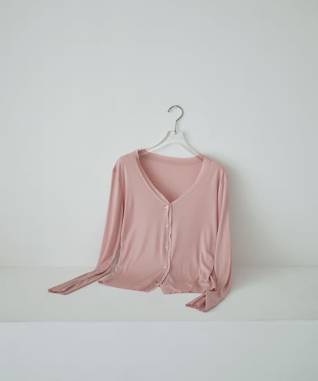 nh-tops-02608 Cutoff design Sheer Cardigan  Off-White Mint Pink Charcoal Black