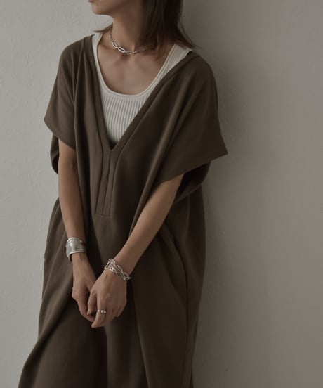onepiece-04032　MADE IN JAPAN FLEECE SWEAT KAFTAN