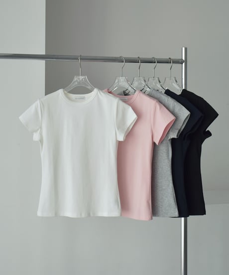 nh-tops-02607 Compact Slim Fit T-Shirt   White Pink Gray Navy Black