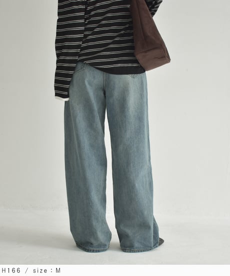 bottoms-02297　Loose Denim Pants