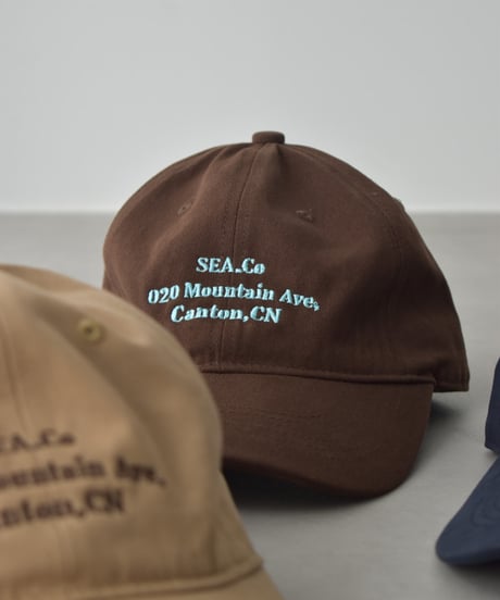 cap-02064  Message Cap　Beige Brown Charcoal Navy
