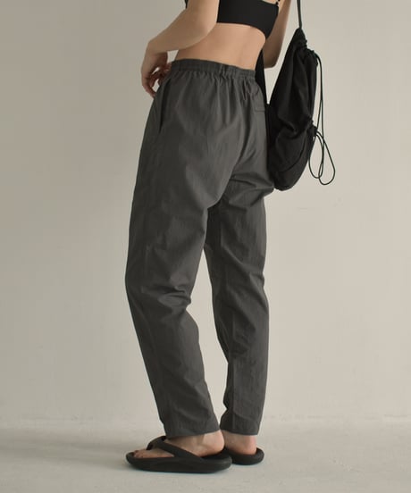 swim-02451　Nylon Taffeta Swim Long Pants　Black　Charcoal
