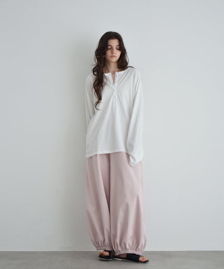 bottoms-02320 Relax Balloon Pants Off-White Pink Black