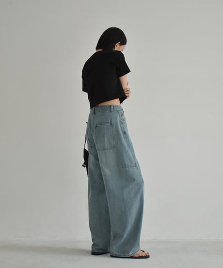 bottoms-02282　Cocoon Denim Pants