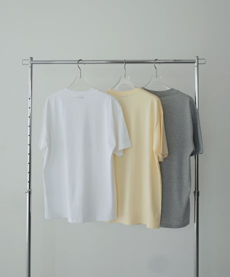 nh-tops-02614 Oversized Logo T-Shirt White Gray Cream