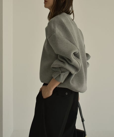 tops-02378 CARDBOARD KNIT PULLOVER
