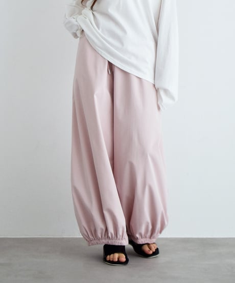 bottoms-02320 Relax Balloon Pants Off-White Pink Black