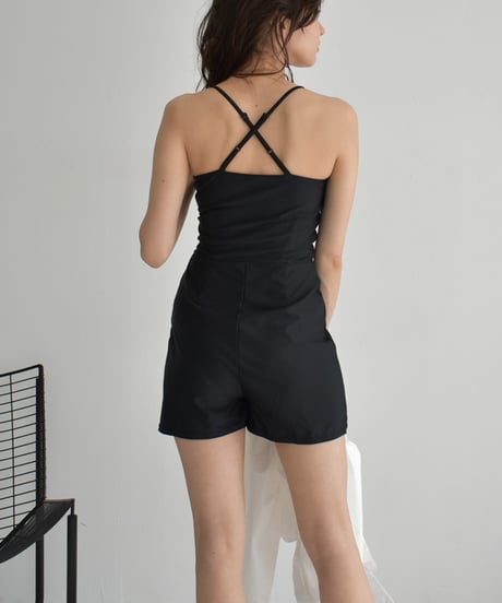 swim-05001　Made in Japan All-in-One Swimwear Swimwear Black