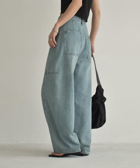 bottoms-02282　Cocoon Denim Pants