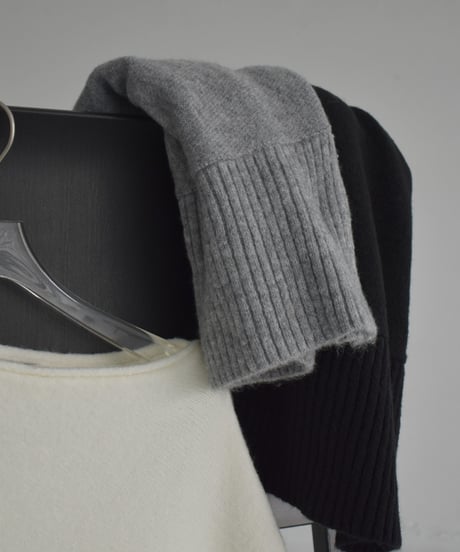 knit-02294　Loose Dolman Knit Off-White Gray Black