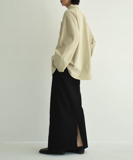 bottoms-12015　Stretch Chino Tight Skirt  Black