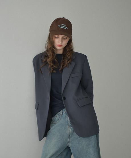 cap-02064  Message Cap　Beige Brown Charcoal Navy