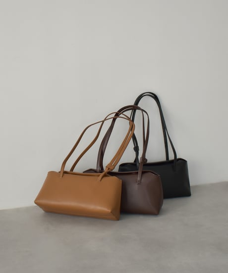 bag2-02671  Magnet Shoulder Bag Camel Brown Black
