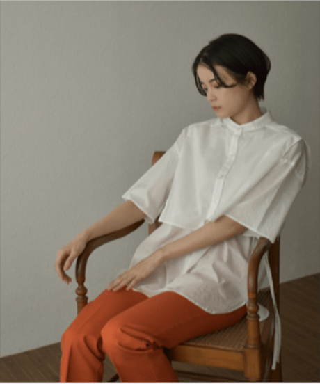 tops-04087 MADE IN JAPAN LAYERED TWIN SHIRT