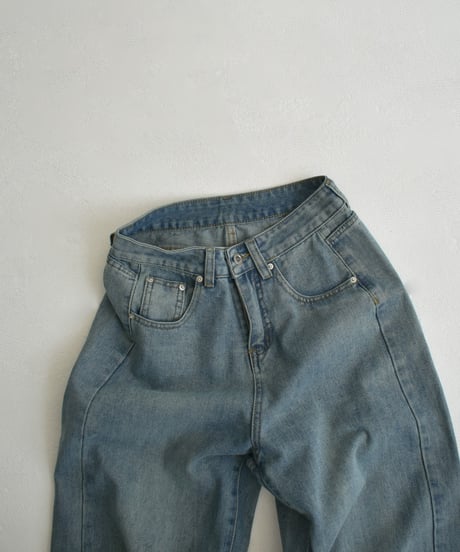 bottoms-02297　Loose Denim Pants