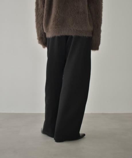 bottoms-02300 Relax Curve Pants Gray Brown Black