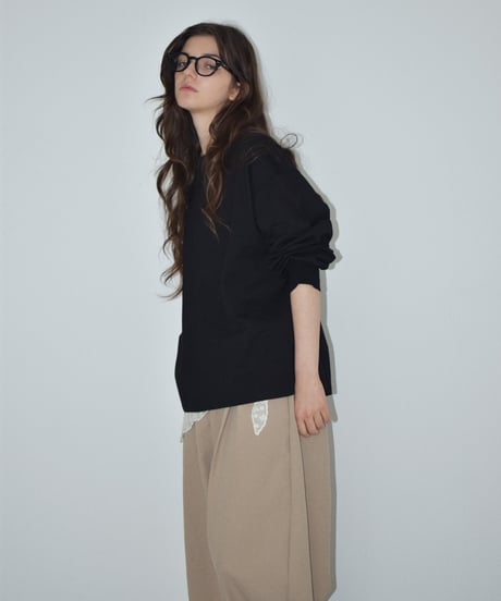 nh-tops-02595 Volume Sleeve Long T-Shirt White Blue Black