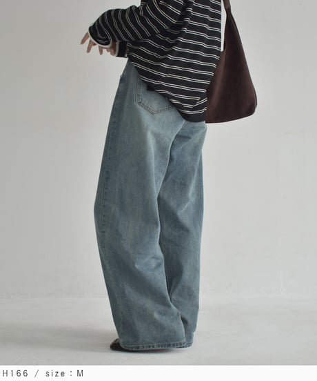 bottoms-02297　Loose Denim Pants