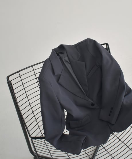 jacket-02020　Oversized Tailored Jacket　Gray Black