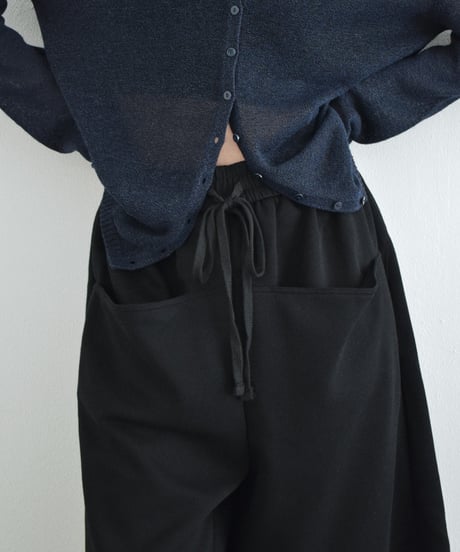 bottoms-02327 Sweat Half Pants  Gray Black
