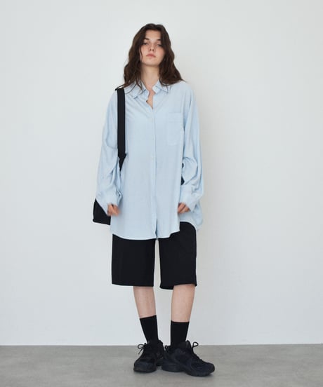 bottoms-04050　Made in Japan linen-like wrinkle-resistan, cool-to-the-touch shorts　Khaki Beige  Black