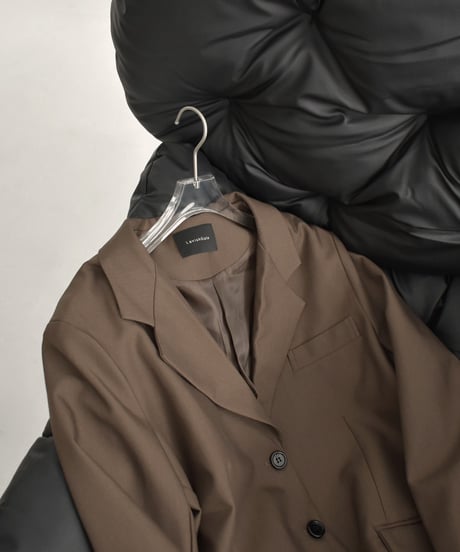 jacket-02023 3button Tailored Jacket  Brown