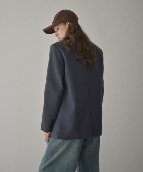 jacket-02020　Oversized Tailored Jacket　Gray Black