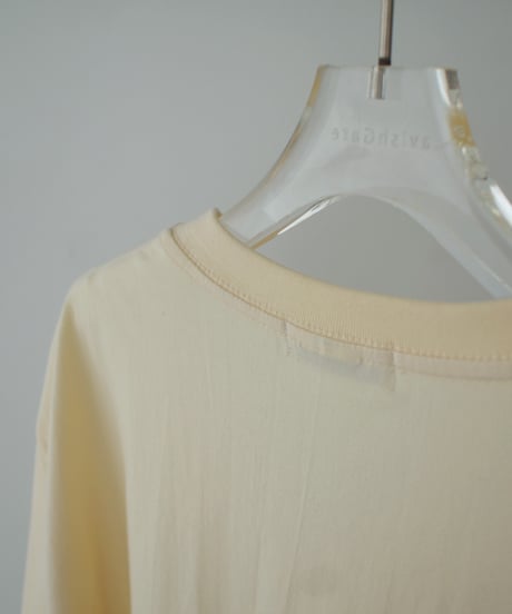 nh-tops-02614 Oversized Logo T-Shirt White Gray Cream