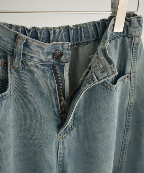 bottoms-02235　Relax Cocoon Denim Wash Blue