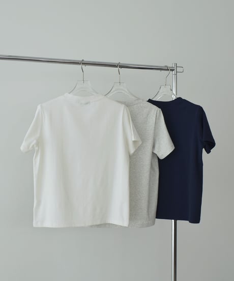 nh-tops-02613 Compact Logo T-Shirt White, Heather Gray, Navy