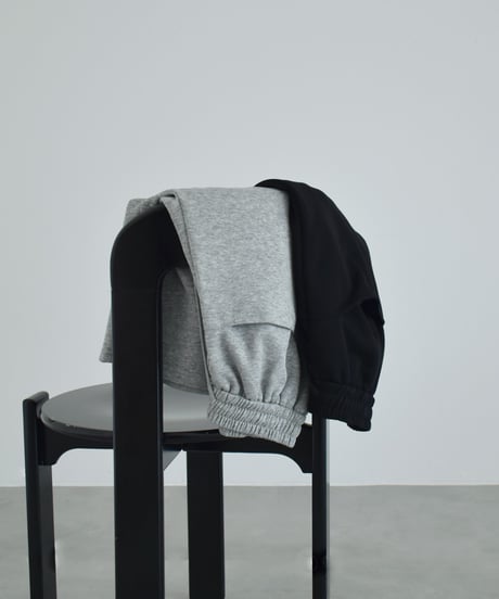 bottoms-02327 Sweat Half Pants  Gray Black