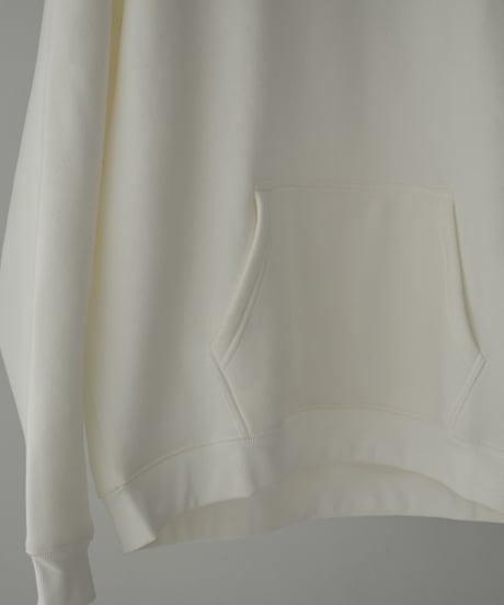 tops-02516　Brushed Back Sweatshirt Hoodie White Gray Black