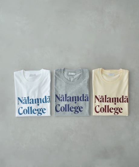 nh-tops-02614 Oversized Logo T-Shirt White Gray Cream