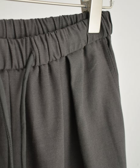 bottoms-02281　Easy Wide Pants　White Gray