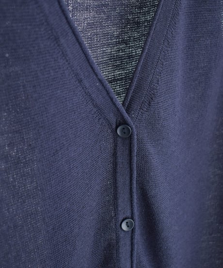 nh-knit-02381 Linen Blend Sheer Knit Vest  Ecru Gray Navy