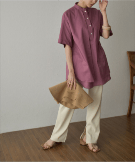tops-04086　MADE IN JAPAN LAYERED SHIRT