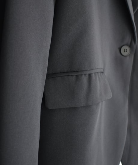 jacket-02020　Oversized Tailored Jacket　Gray Black