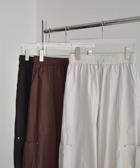 bottoms-02289  Wide Cargo Pants  Light Greige  Brown  Black