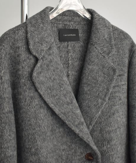 coat-02060　Wool Jacket Coat With Reversible Finish　Gray