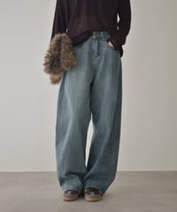 bottoms-02297　Loose Denim Pants