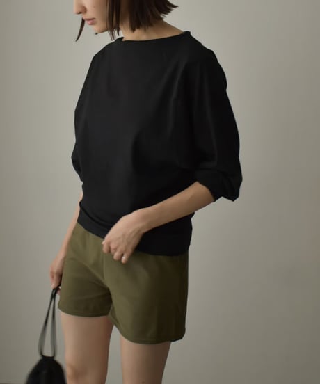 swim-05004　Made in Japan Dolman Sleeve Boat Neck Rib Rash Guard
