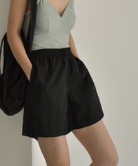 swim-02450　Nylon Taffeta Swim Shorts　Camel Beige　Charcoal　Black